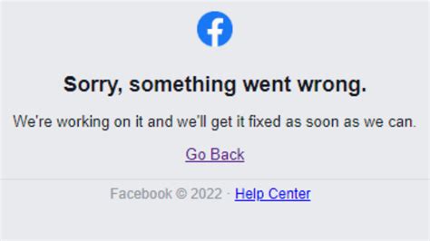 facebook reels something went wrong